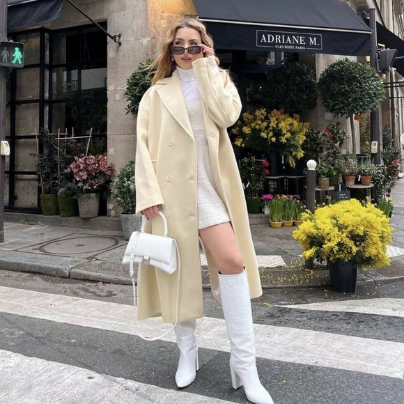 Zara Jackets & Coats Nwt Zara Wool Blend Coat Limited Edition